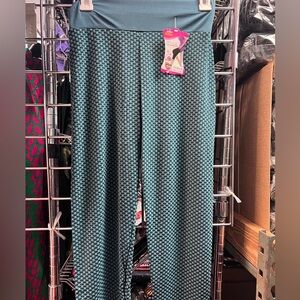 Blue Geometric workout pants